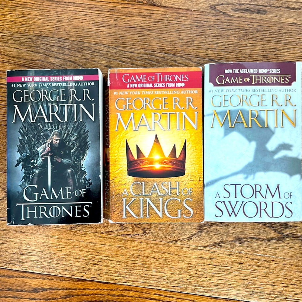 Set of first 3 Game of Thrones novels